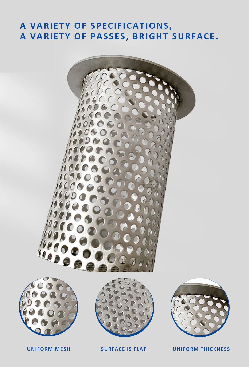 Stainless Steel Car Exhaust Pipe Mesh Perforated Tube Pipe