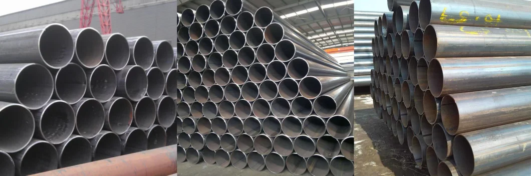 Straight Seam Welded Pipe Tube ERW Carbon Steel Pipes API 5L X42 X46 X50 X60 Factory Price Straight Seam Welded Tube