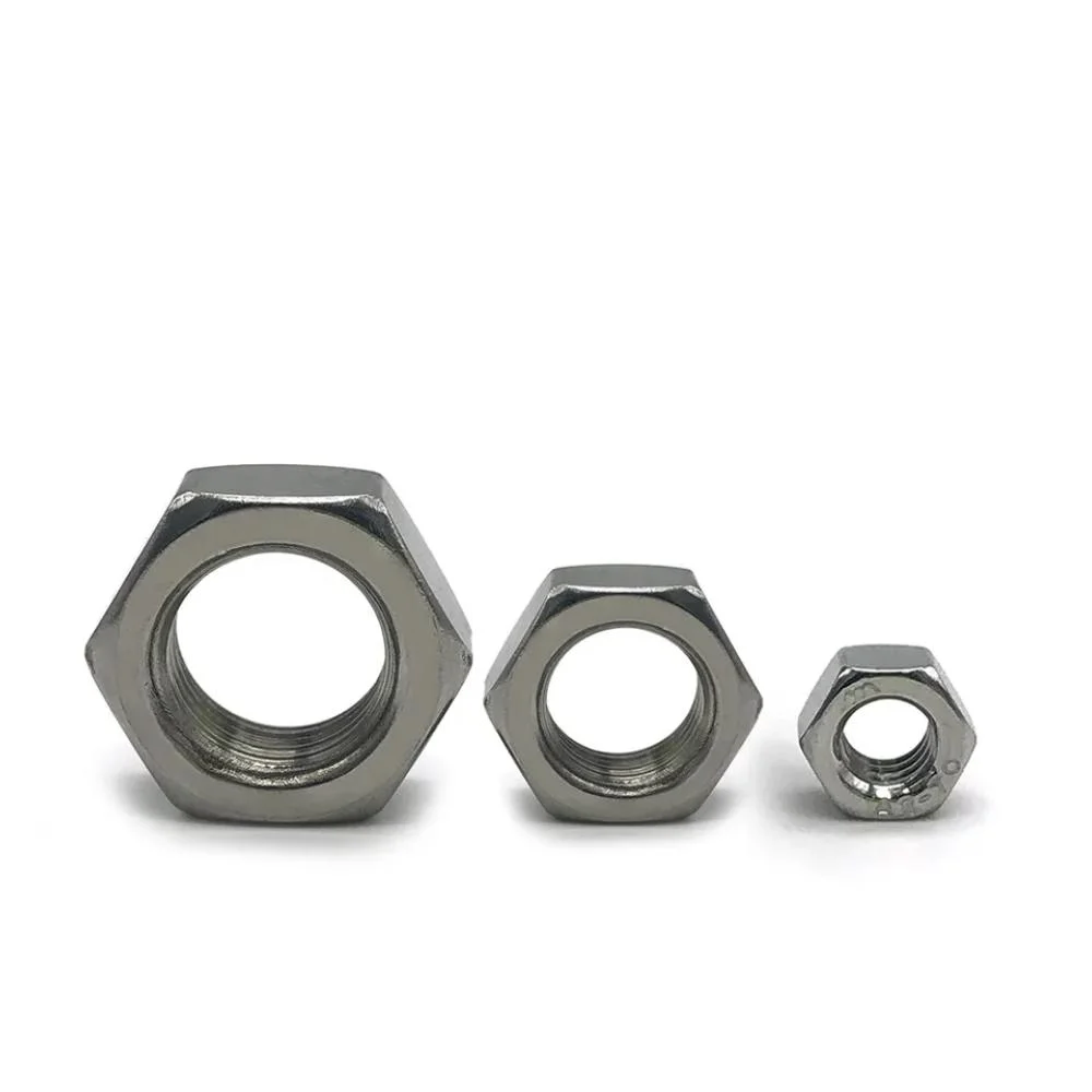 Custom Heavy Carbon Steel Stainless Thin Hexagon Head Nut DIN934 Hexagon Nut
