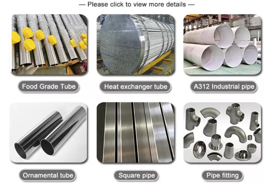 201 402 430 202 304 316L 304 6 Inch Hot Cold Rolled Round Square Welded Seamless Inox Stainless Steel Pipe Tube Price