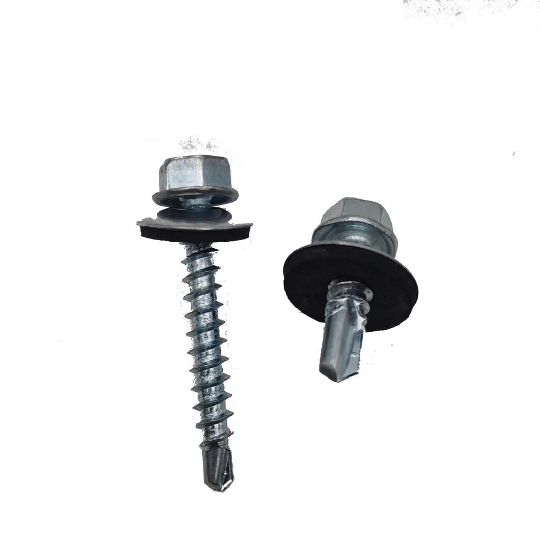 5.5mm/6.3mm Sandwich Panel Self Drilling Screw for Roofing with Plastic Washer