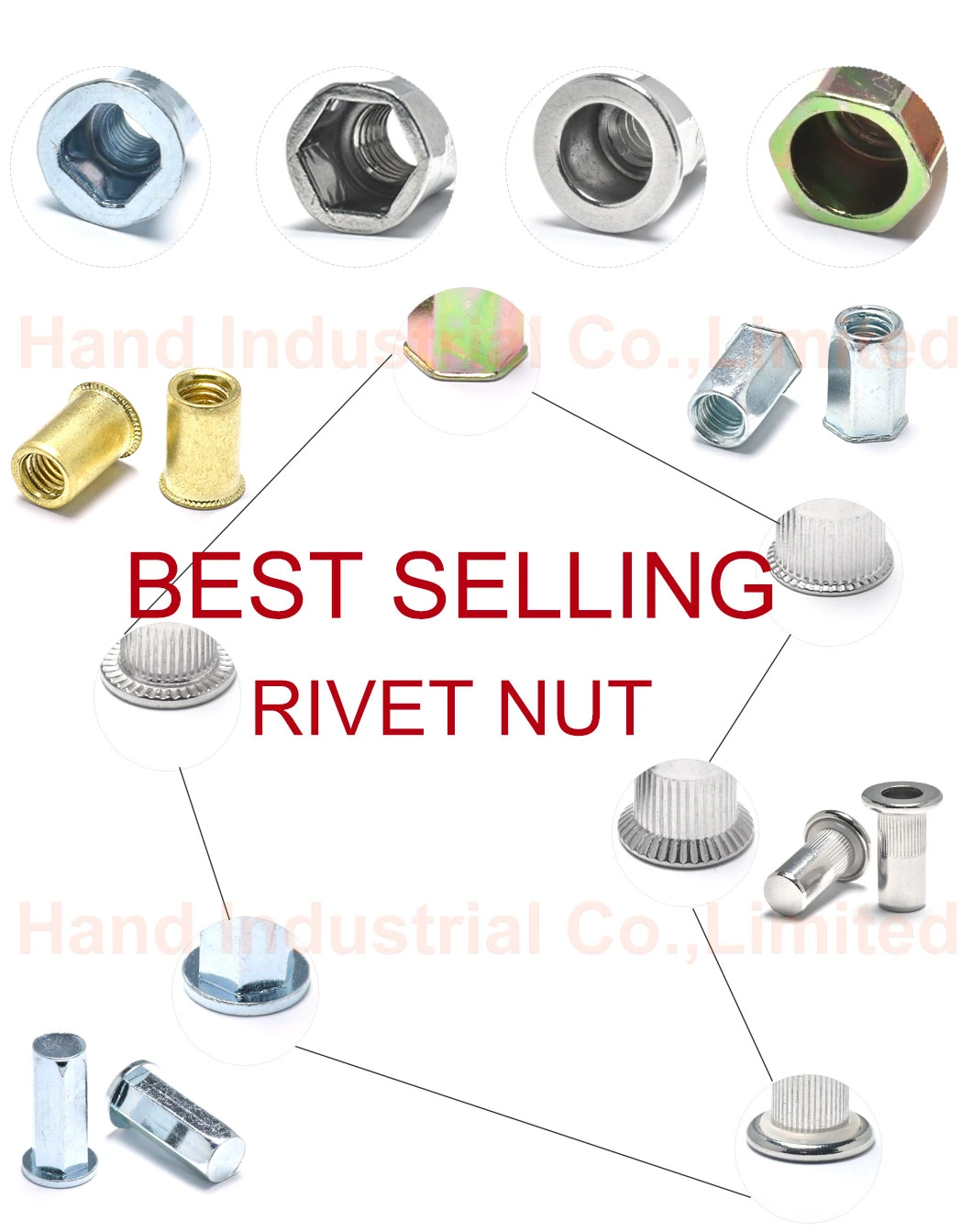 Reasonable Prices China Factory Price Al Flat Head Plain Body Rivet Nuts with Open End