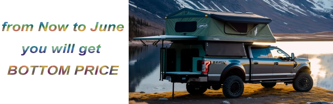 Portable Self-Driving Camping Car Pickup Trunk Tent Shelter Sunshade Tail Extension Canopy Rainproof Aluminum Metal Steel Flatbed