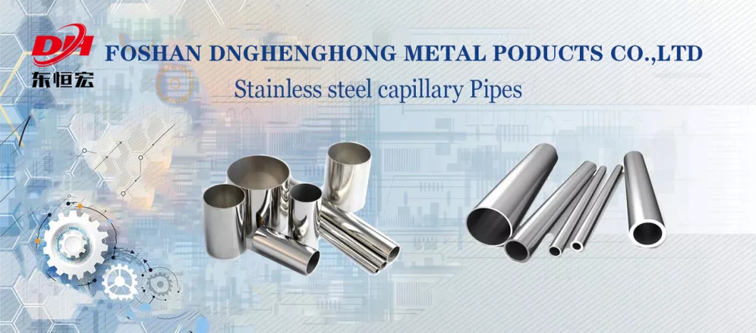 Factory Bright Annealed Capillary 201 304 316L Stainless Steel Tube
