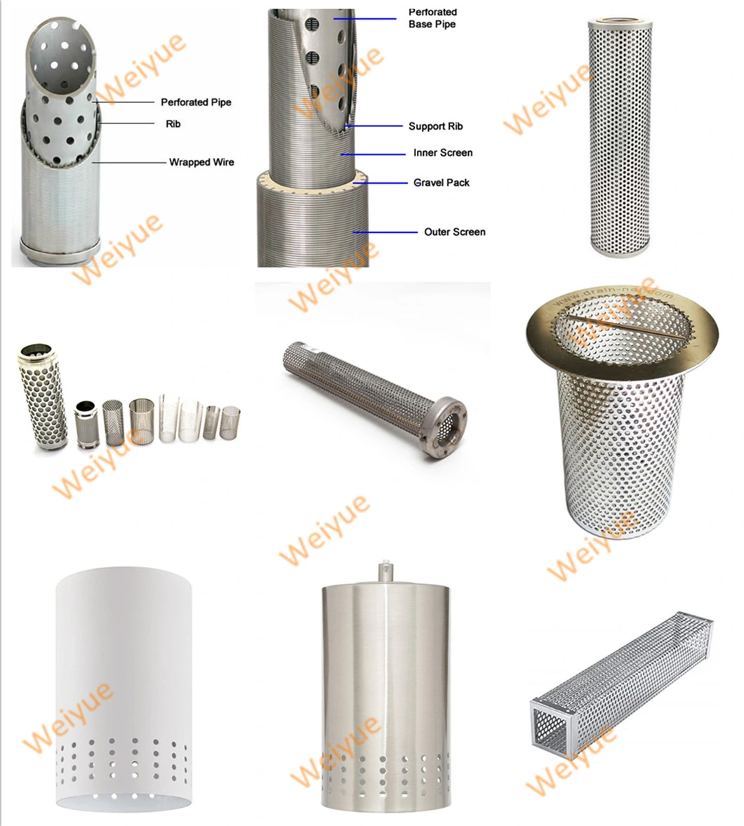 57mm 60mm Exhaust Stainless Steel Perforated Tube for Automobile Industry