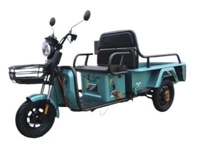 Hot Sale 3 Wheels Aluminium Alloy Long Range E Tricycles with Front and Rear Lights Rear Basket Convenient Sturdy Electric Tricycle